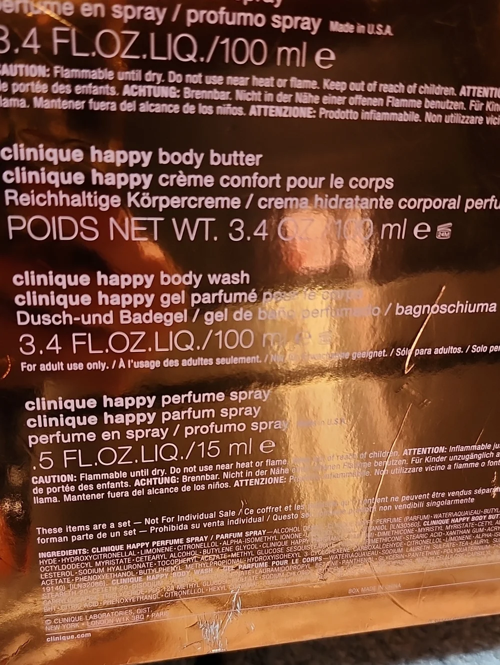 Clinique happy gift